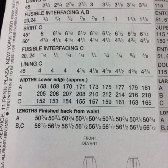 Easy Vogue Pattern 7524 Misses Long Evening Flared Skirt Uncut 12 14 16 Godets - Picture 7 of 12